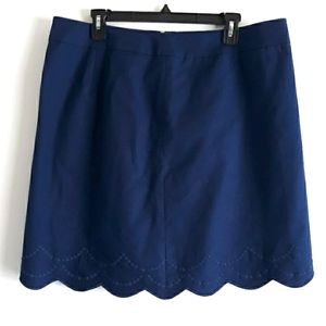 Talbots Scallop Edge Mini Skirt